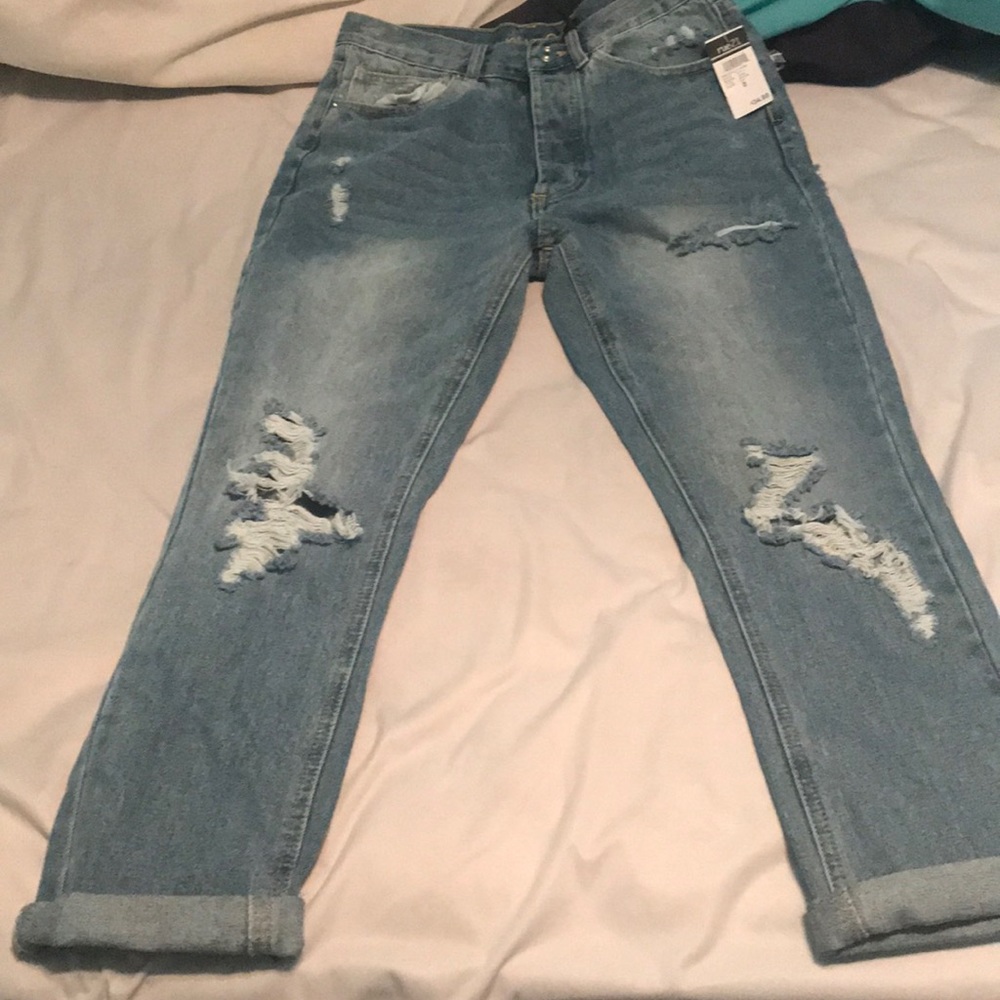 distressed jeans